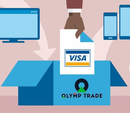 Cara deposit di akun Olymp Trade menggunakan Visa/Mastercard